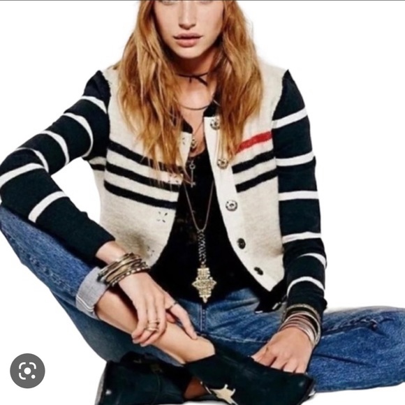 COPY - Free People Baseball Sweater - Medium - Picture 1 of 16